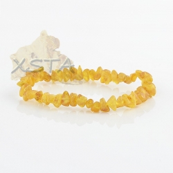 Raw yellow Baltic amber bracelet